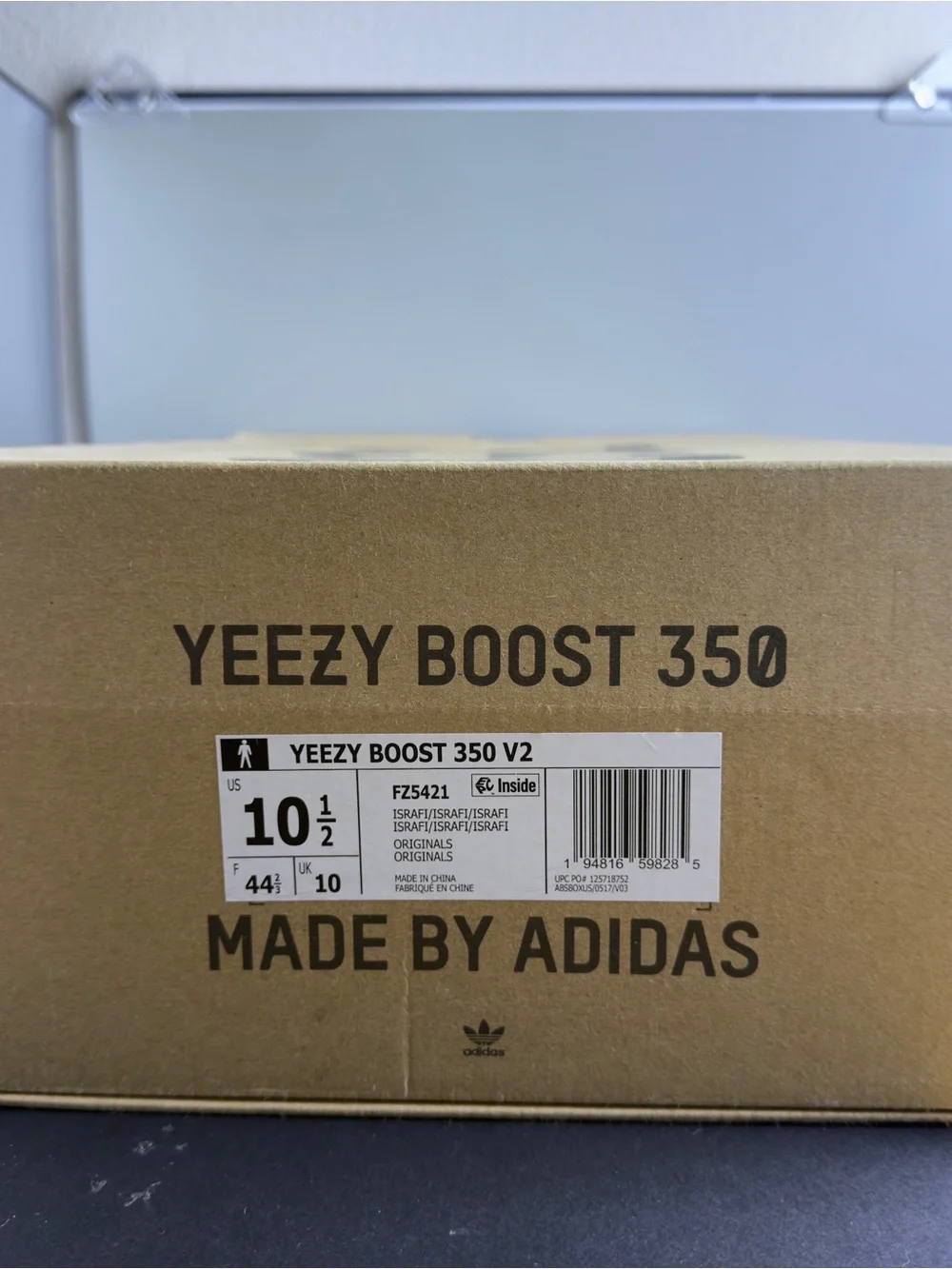 adidas Yeezy Boost 350 V2 Israfil FZ5421 Men’s Size 10.5 Used Box Tags
